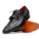 Marco Di Milano Apricena Caiman Crocodile Derby Black