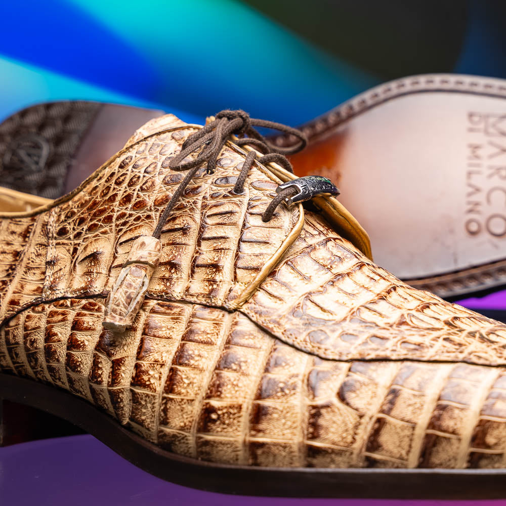 Marco Di Milano Apricena Caiman Crocodile Derby Orix