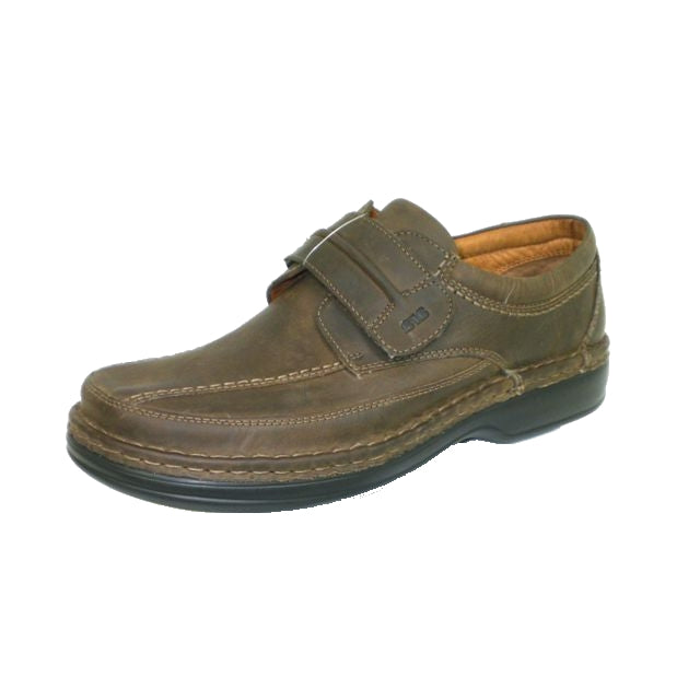 Ara Mens Velcro Comfort Slip On Dark Brown 17101-04