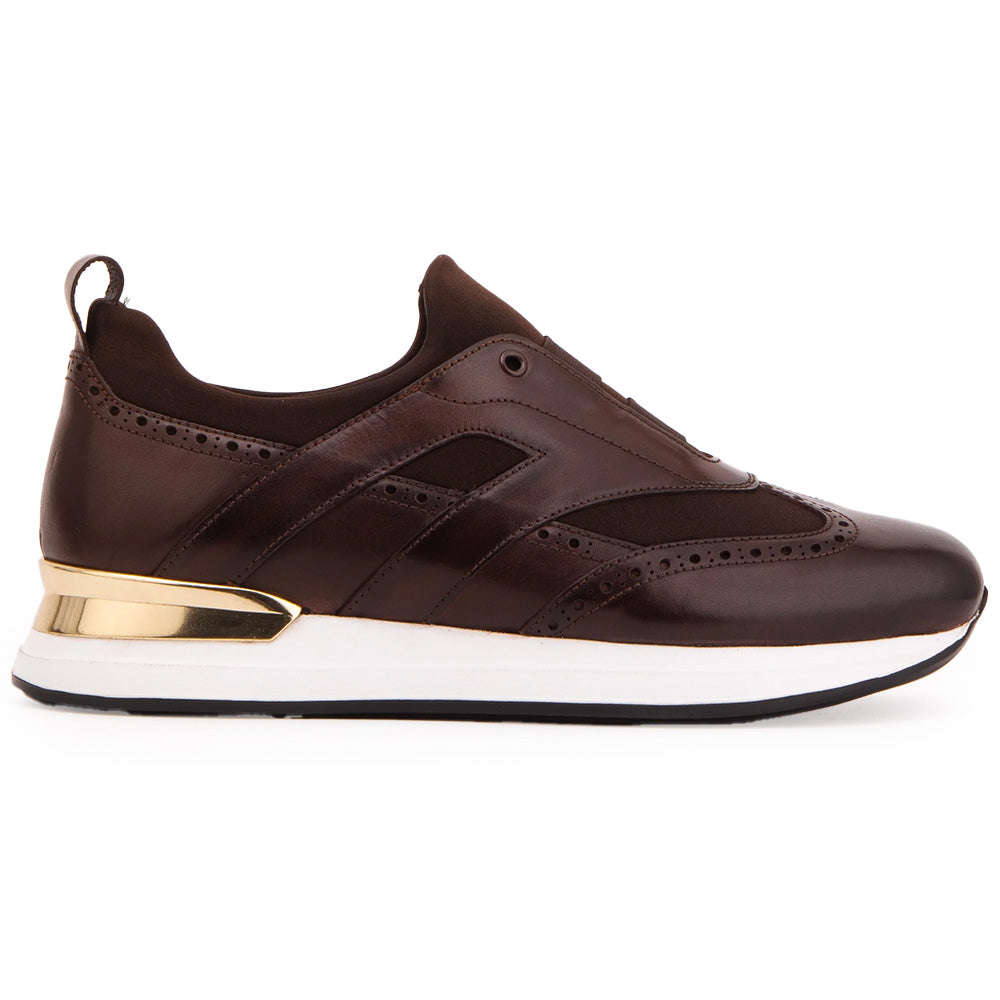Vinci Leather The Arcadia Leather Sneaker Brown
