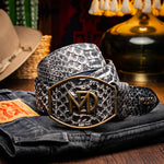 Marco Di Milano Arkansas Python Belt Black Newspaper