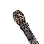 Marco Di Milano Arkansas Python Belt Black Newspaper