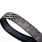 Marco Di Milano Arkansas Python Belt Black Newspaper
