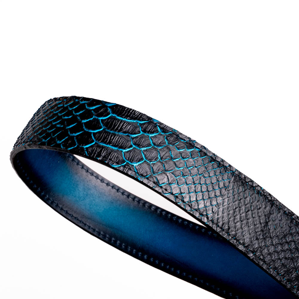 Marco Di Milano Arkansas Python Belt Black / Blue