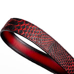 Marco Di Milano Arkansas Python Belt Black Cherry