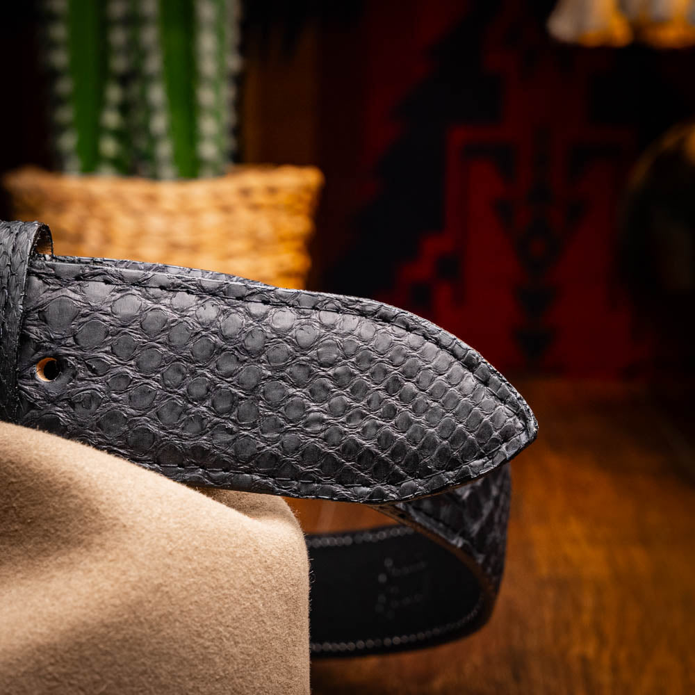 Marco Di Milano Arkansas Python Belt Black