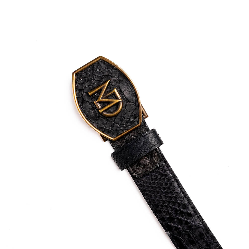 Marco Di Milano Arkansas Python Belt Black