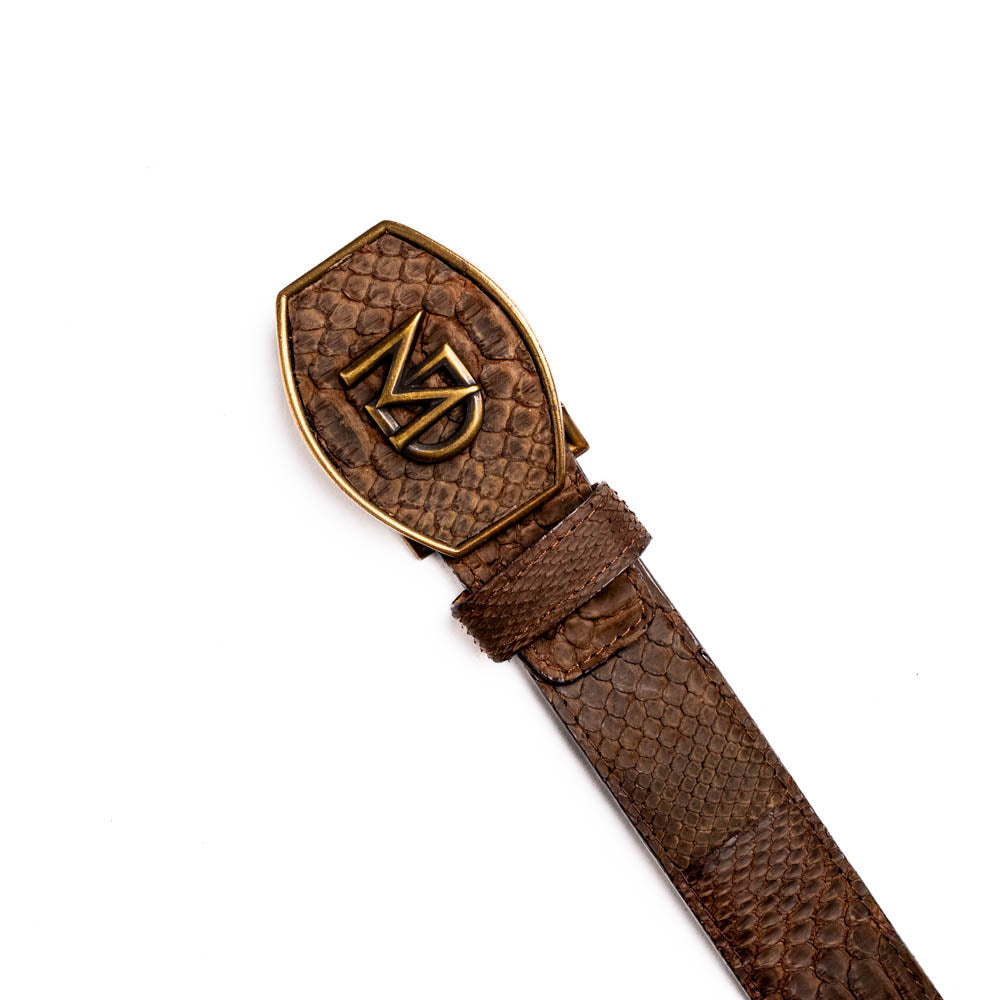 Marco Di Milano Arkansas Python Belt Brown