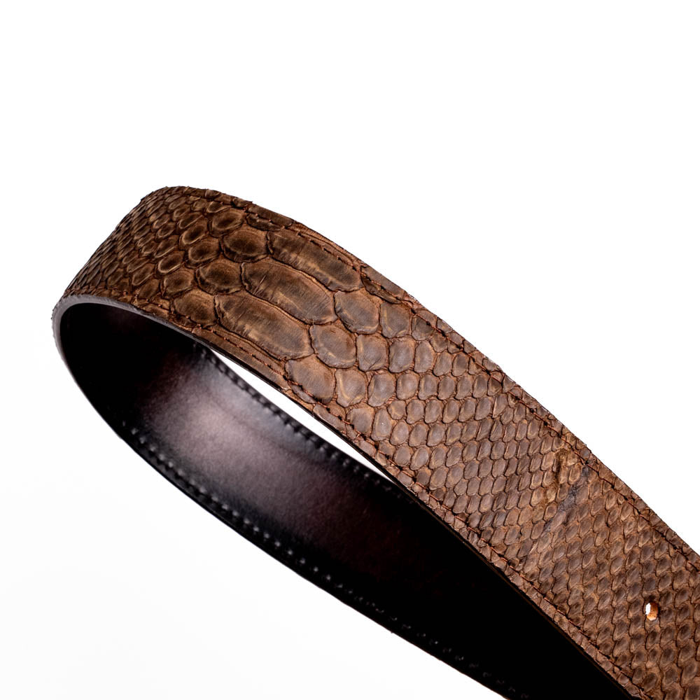 Marco Di Milano Arkansas Python Belt Brown