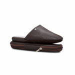 Moreschi Deerskin Slippers Dark Brown