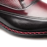 Mezlan Artesano Two-Toned Monk Strap Black & Burgundy (21261)