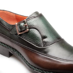 Mezlan Artesano Two-Toned Monk Strap Chocolate & Forest (21261)