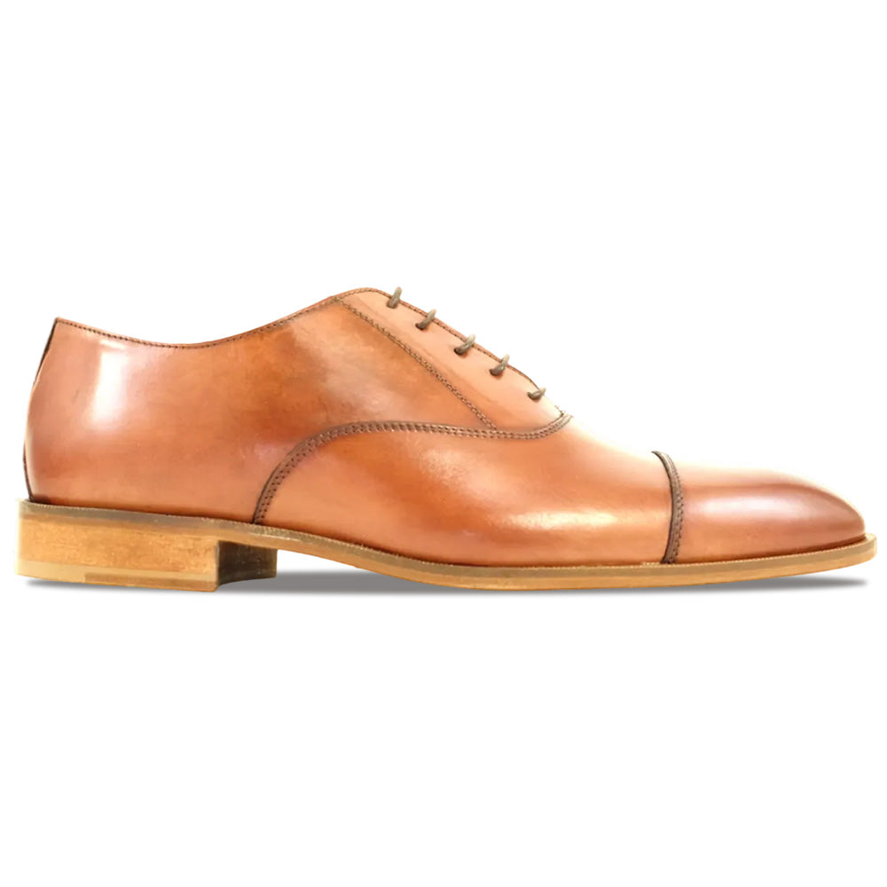 Alan Payne Asti Calfskin Cap Toe Oxford Brandy