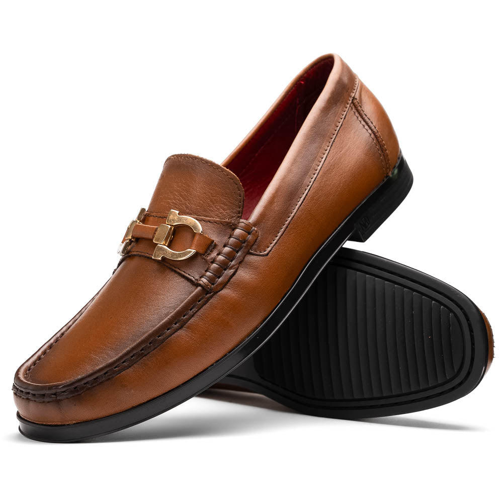 Marco Di Milano Atrani Calf Bit Loafers Honey