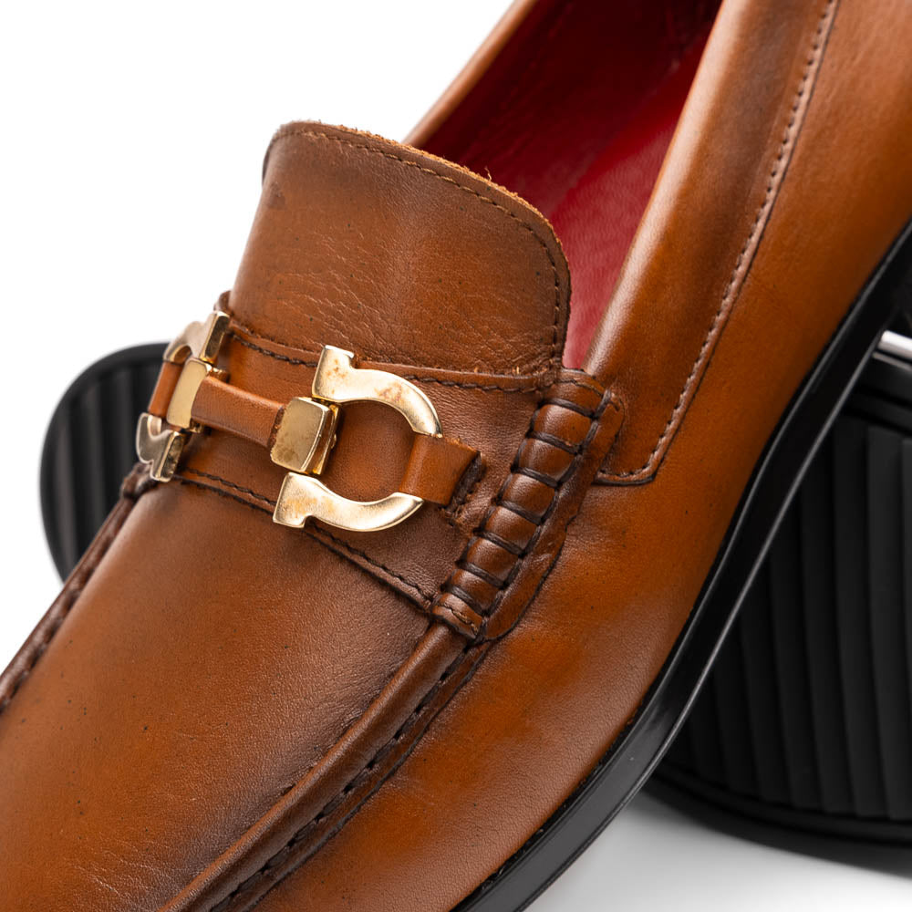 Marco Di Milano Atrani Calf Bit Loafers Honey