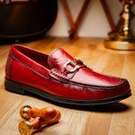 Marco Di Milano Atrani Calf Bit Loafers Red