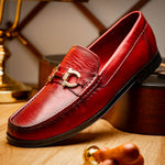 Marco Di Milano Atrani Calf Bit Loafers Red