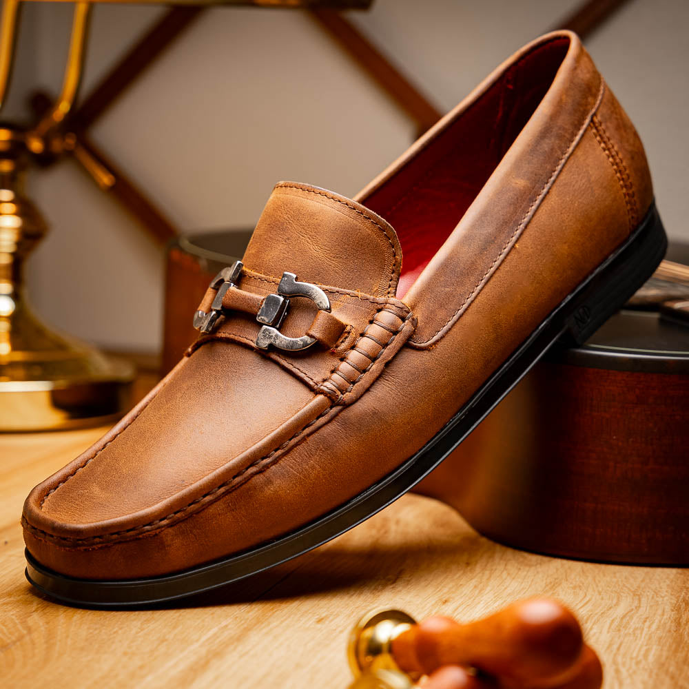 Marco Di Milano Atrani Calf Bit Loafers Tan
