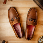Marco Di Milano Atrani Calf Bit Loafers Tan