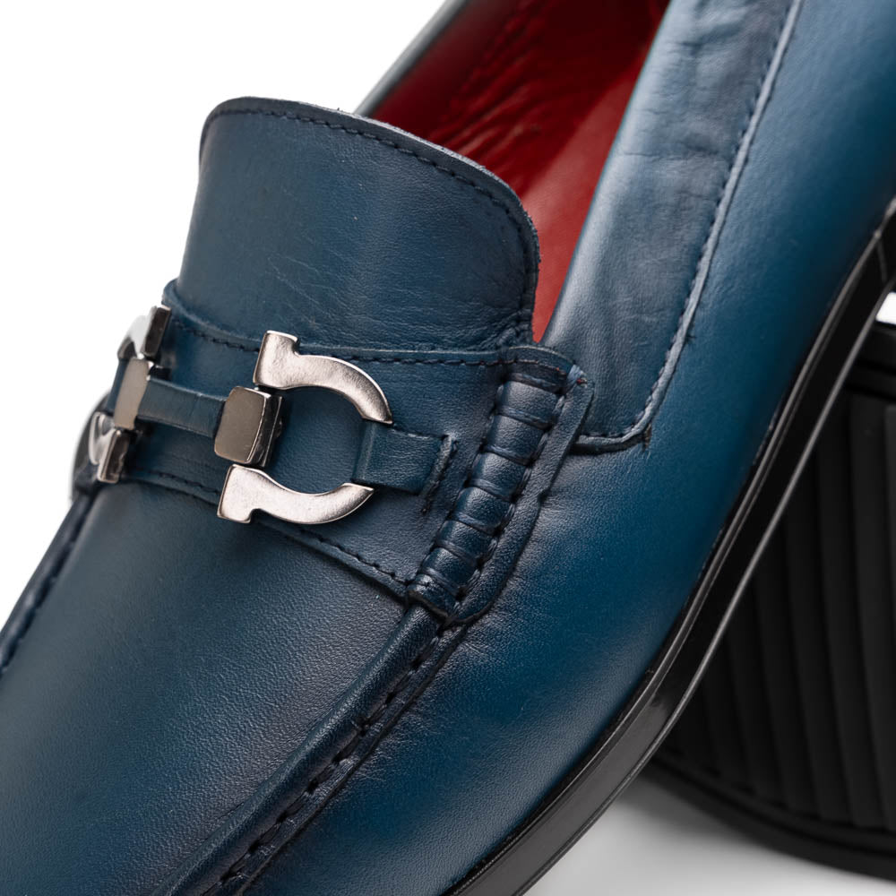 Marco Di Milano Atrani Calf Bit Loafers Navy