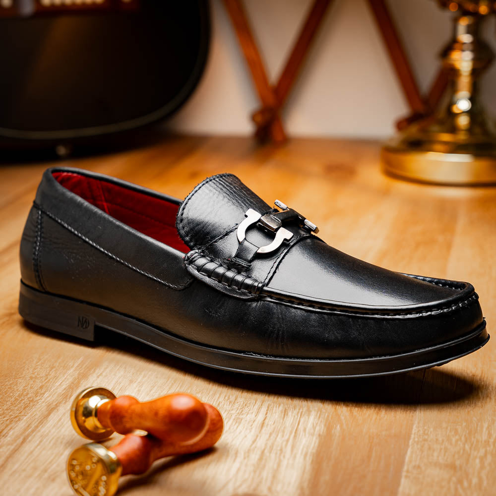 Marco Di Milano Atrani Calf Bit Loafers Black