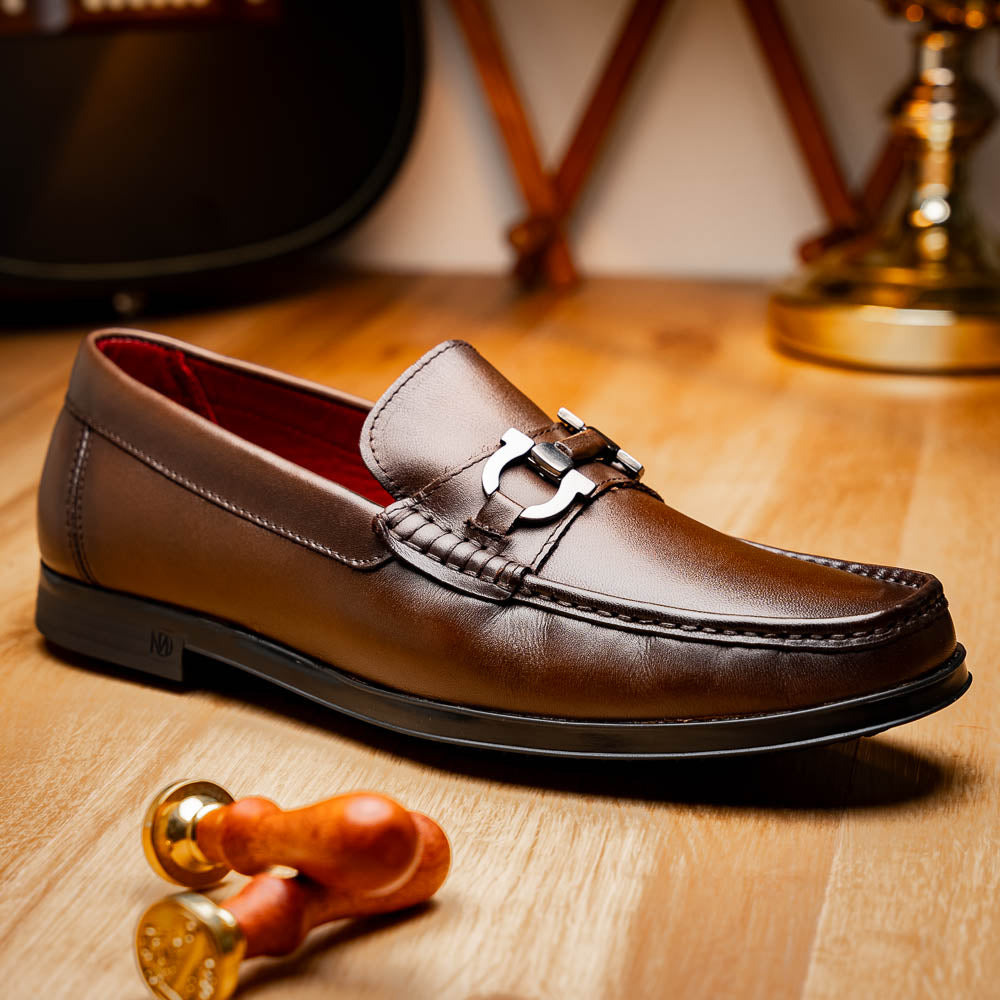 Marco Di Milano Atrani Calf Bit Loafers Brown