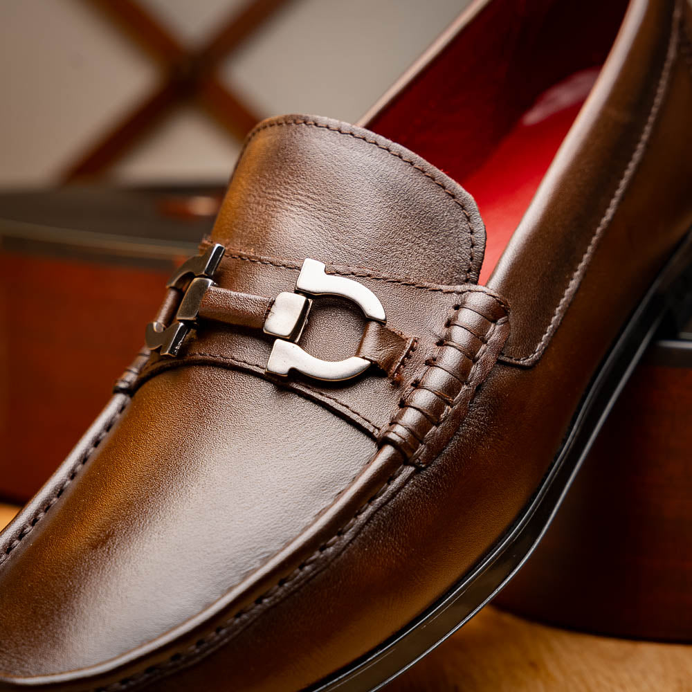 Marco Di Milano Atrani Calf Bit Loafers Brown
