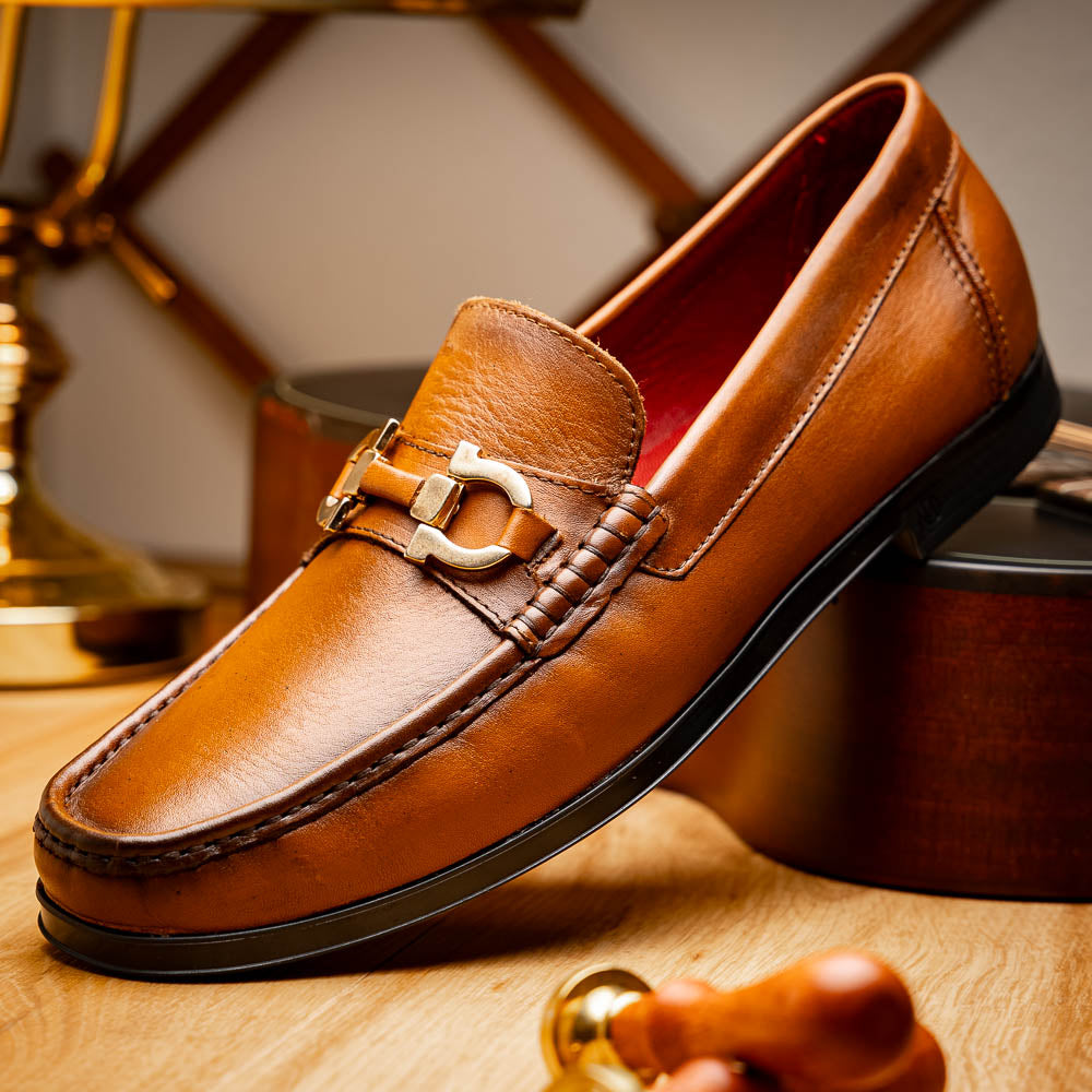 Marco Di Milano Atrani Calf Bit Loafers Honey