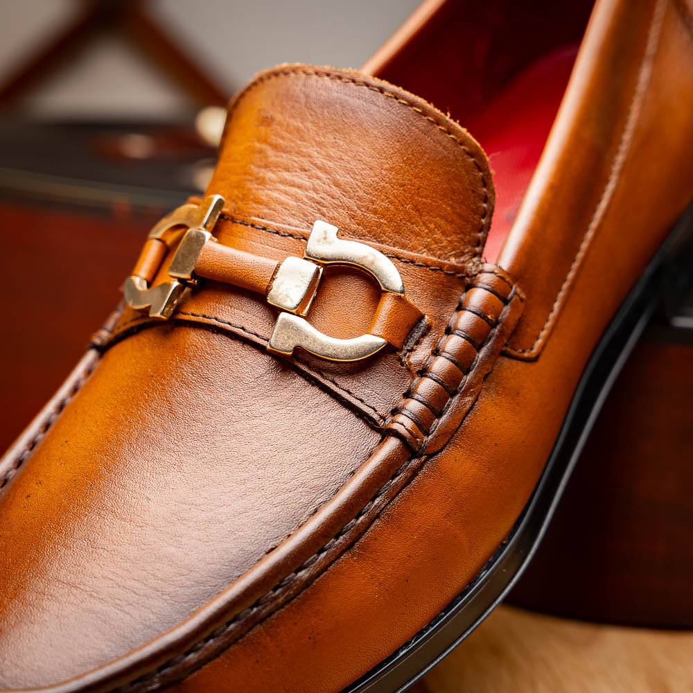 Marco Di Milano Atrani Calf Bit Loafers Honey
