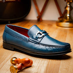 Marco Di Milano Atrani Calf Bit Loafers Navy