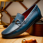 Marco Di Milano Atrani Calf Bit Loafers Navy