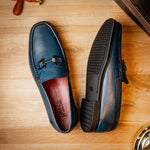 Marco Di Milano Atrani Calf Bit Loafers Navy