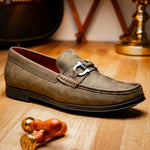 Marco Di Milano Atrani Calf Bit Loafers Olive