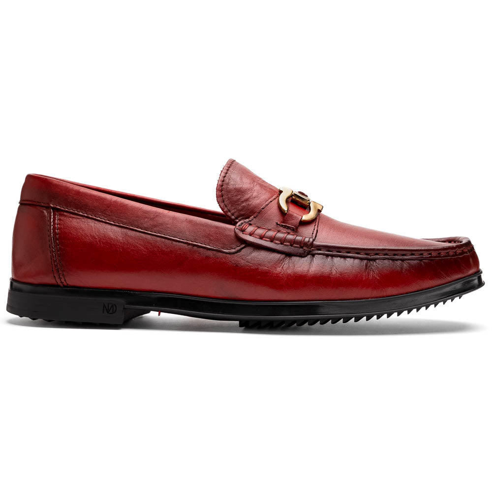 Marco Di Milano Atrani Calf Bit Loafers Red