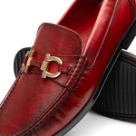 Marco Di Milano Atrani Calf Bit Loafers Red