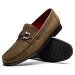 Marco Di Milano Atrani Calf Bit Loafers Olive