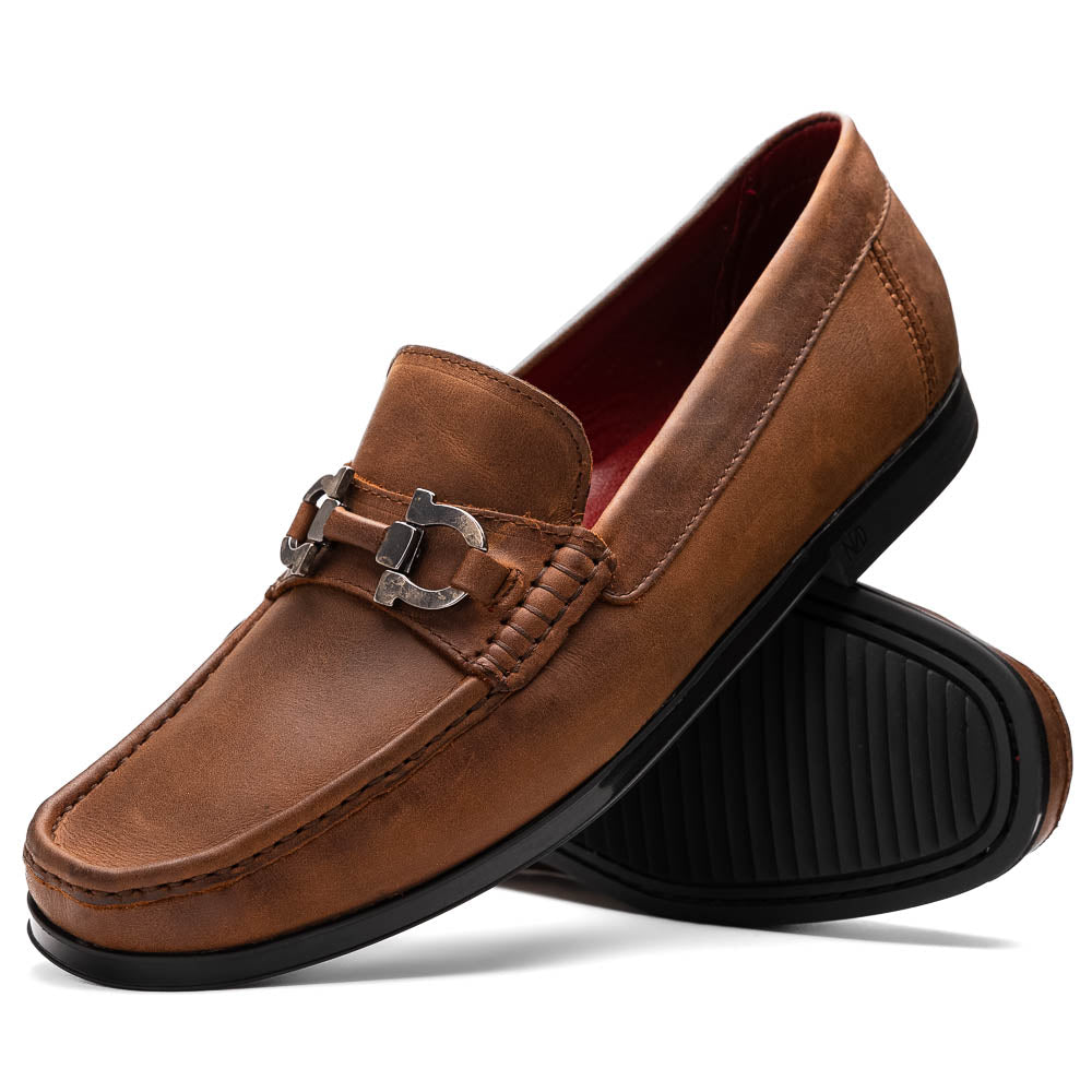 Marco Di Milano Atrani Calf Bit Loafers Tan