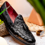 Marco Di Milano Aubiere Ostrich Quill Tassel Loafers Black