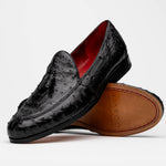 Marco Di Milano Aubiere Ostrich Quill Tassel Loafers Black