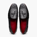 Marco Di Milano Aubiere Ostrich Quill Tassel Loafers Black