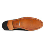 Marco Di Milano Aubiere Ostrich Quill Tassel Loafers Forest Green
