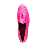 Marco Di Milano Aubiere Ostrich Quill Tassel Loafers Pink