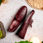 Marco Di Milano Aubiere Ostrich Quill Tassel Loafers Wine