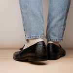 Marco Di Milano Aubiere Ostrich Quill Tassel Loafers Black