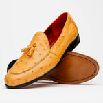 Marco Di Milano Aubiere Ostrich Quill Tassel Loafers Buttercup
