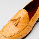 Marco Di Milano Aubiere Ostrich Quill Tassel Loafers Buttercup