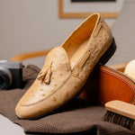 Marco Di Milano Aubiere Ostrich Quill Tassel Loafers Orix
