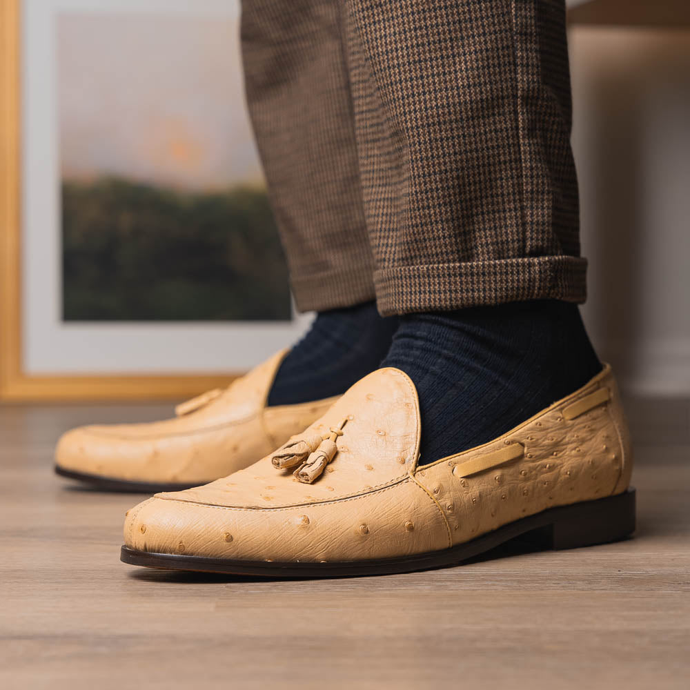 Marco Di Milano Aubiere Ostrich Quill Tassel Loafers Orix