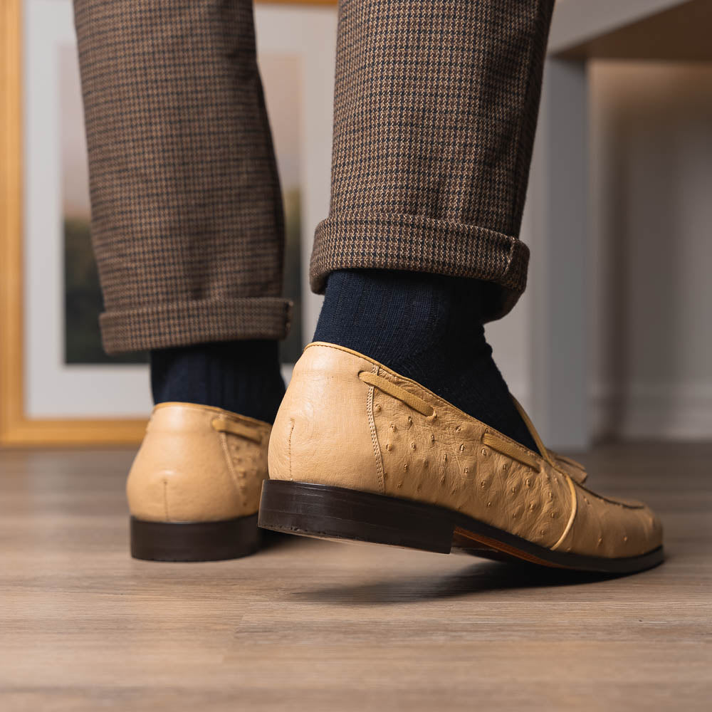 Marco Di Milano Aubiere Ostrich Quill Tassel Loafers Orix