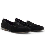 Zelli X Sueded Italian Goatskin Loafer Black (16-681-BLK)